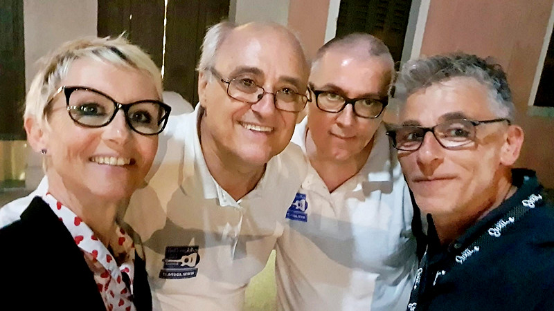 Loula B en Italie, avec Marino Vignali et Sandro Nola, Convention ADGPA 2022